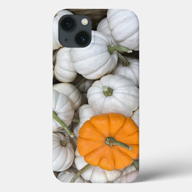 Ghost Pumpkins with a sneaky orange one Case-Mate iPhone Case (Back)