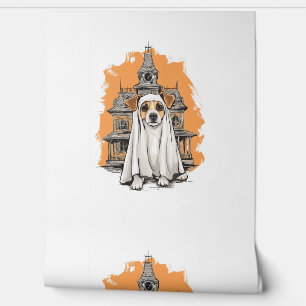 Ghost Pup – Spooky Dog Costume Wallpaper