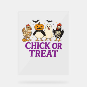 Ghost Reading in Cosy Halloween Library Classic T- Acrylic Sign
