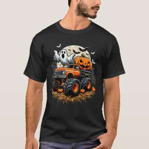 Ghost Ride Monsters Truck Halloween Jack-O_-Lante T-Shirt