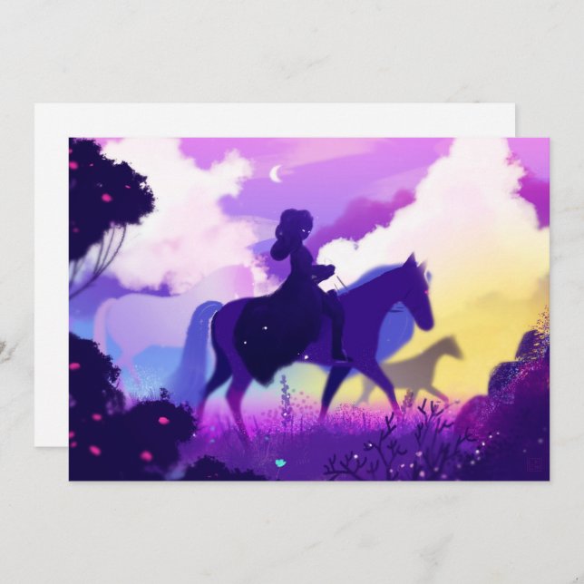 Ghost Rider in the Twilight Holiday Card (Front/Back)