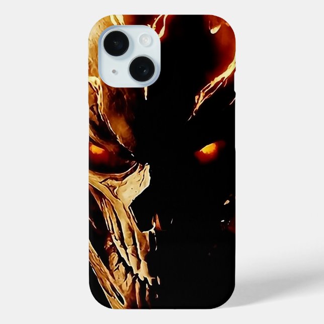 Ghost Rider Skull Fire Case-Mate iPhone Case (Back)