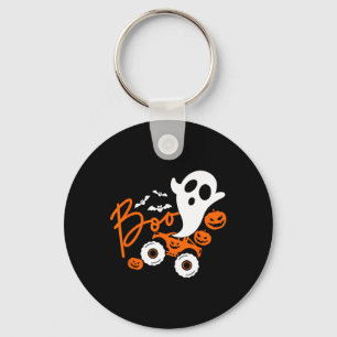 Ghost rider truck Monster Halloween pumpkin  Key Ring