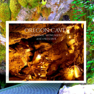 Ghost Room, Cave Formations, Oregon Caves Postcard