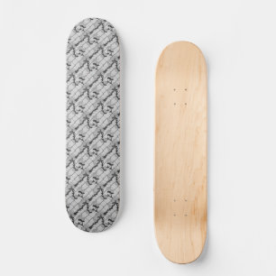 Ghost Rose Climbing a Chain Link Fence Seamless Pa Skateboard