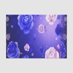 Ghost Roses Purple Tissue Paper