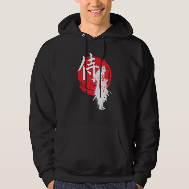 Ghost Samurai Warrior Way Of The Bushido Samurai M Hoodie (Front)