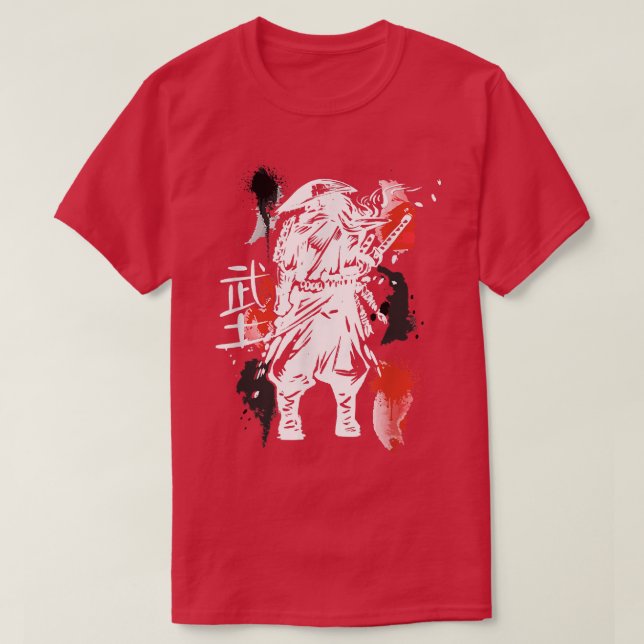 Ghost Samurai Warrior Way Of The Bushido Samurai M T-Shirt (Design Front)