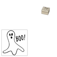 Ghost Saying Boo Outline for Halloween