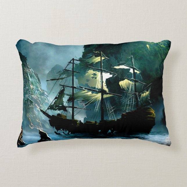 Ghost Ship Decorative Cushion (Front)