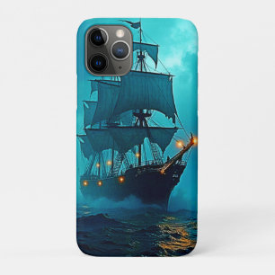 Ghost Ship on the Stormy Seas Design Case-Mate iPhone Case
