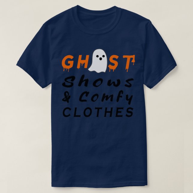 Ghost Shows And Comfy T-Shirt (Design Front)