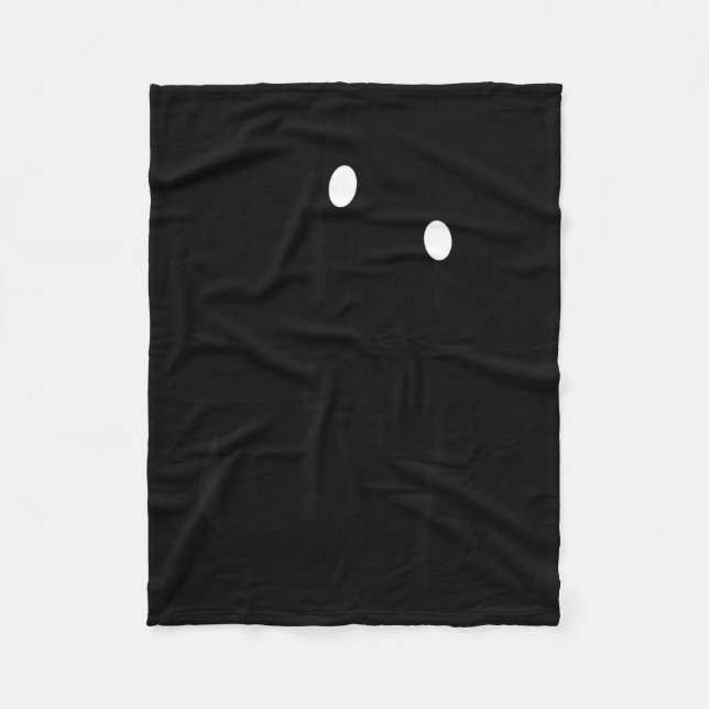 Ghost Silly Face Spooky Halloween Ghost Face Easy Fleece Blanket (Front)
