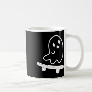 Ghost Skateboard Lazy Halloween Costume Funny Skat Coffee Mug