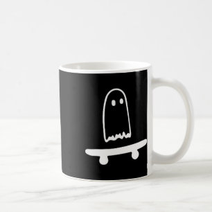 Ghost Skateboard Lazy Halloween Costume Funny Skat Coffee Mug