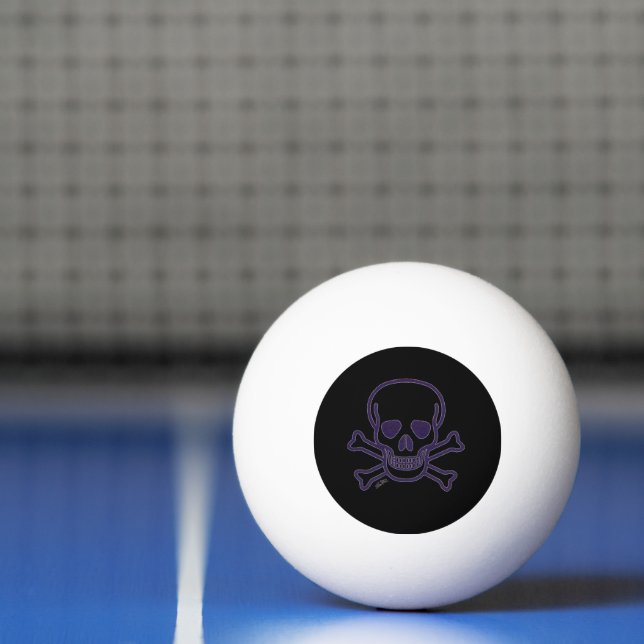 Ghost Skull 3 star ping pong ball (Net)