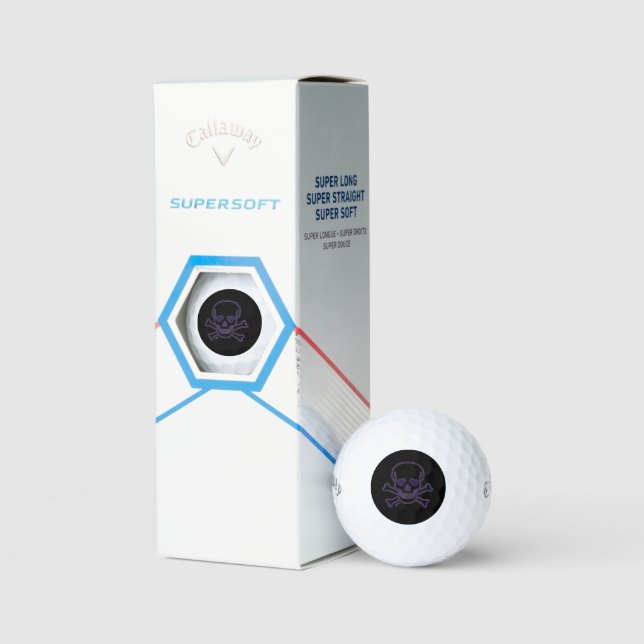 Ghost Skull Callaway Supersoft golf balls 3 pk (Packaging)