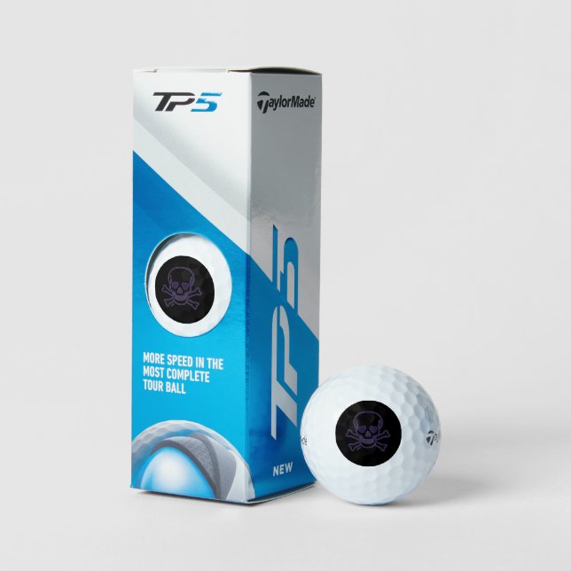 Ghost Skull Taylor Made TP5 golf balls 3pk (Packaging)