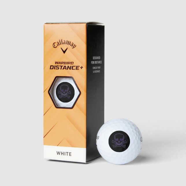 Ghost Skull Warbird distance golf balls 3pk (Packaging)