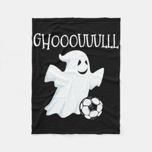 Ghost Soccer Halloween  Fleece Blanket