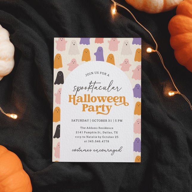 Ghost Spooktacular Halloween Party Invitation (Creator Uploaded)