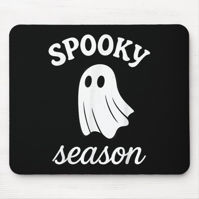 Ghost Spooky Season Halloween Costume  Mouse Pad (Front)