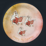Ghost Stories Halloween Paper Plates<br><div class="desc">Elegant Ghost Stories Halloween Paper Plates</div>
