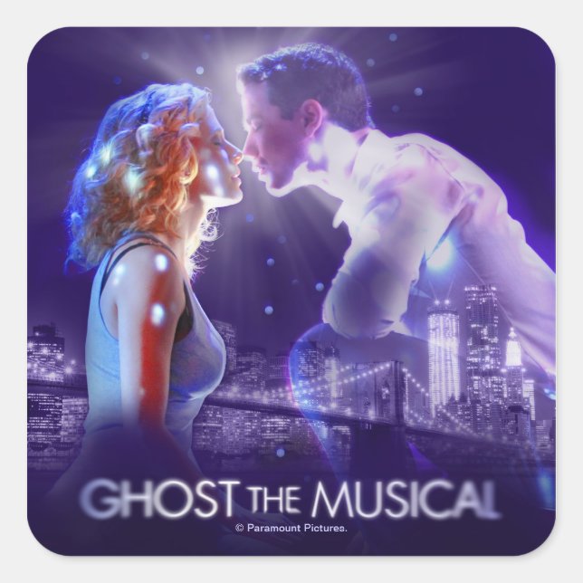 GHOST - The Musical Logo Square Sticker (Front)