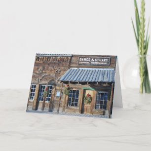 Ghost Town Holidays Montana Scenic Nevada City Holiday Card