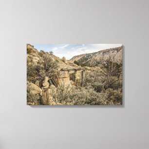 Ghost Towns; Building; Peerless, Utah Canvas Print
