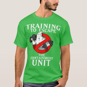 Ghost Training 80s Retro Gym Workout Meme T-Shirt
