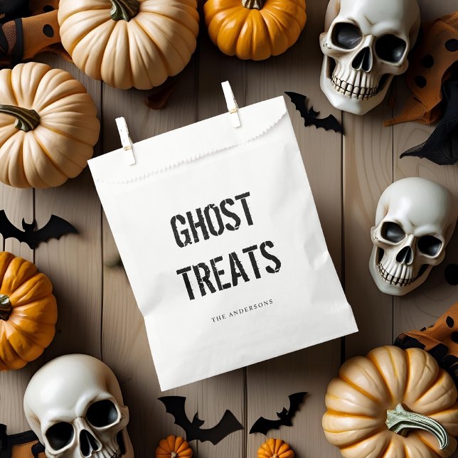 Ghost Treats | Happy Halloween  Favour Bags (Creator Uploaded)