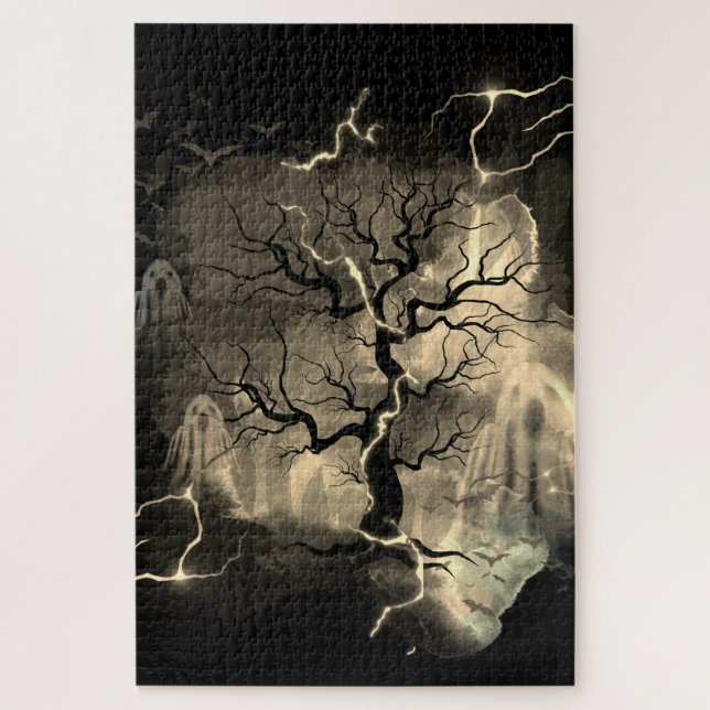 Ghost tree jigsaw puzzle (Vertical)