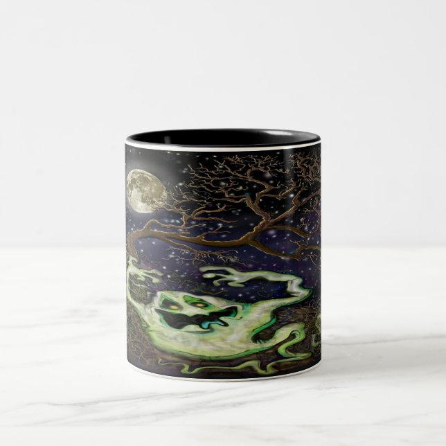 Ghost Tree Two-Tone Coffee Mug (Center)