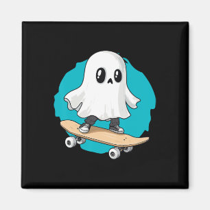 Ghost Trippy Vaporwave Halloween Techno Rave Edm M Magnet