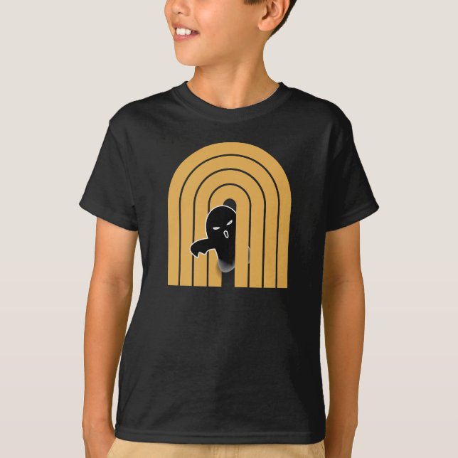 Ghost Trippy Vaporwave T-Shirt (Front)