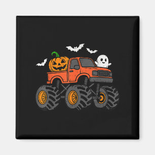 Ghost Truck Pumpkin Halloween Costume Boys Toddler Magnet