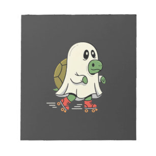 Ghost Turtle Roller Skates Halloween Design_1 Notepad