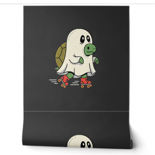 Ghost Turtle Roller Skates Halloween Design_1 Wallpaper