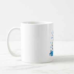Ghost Umbrella Rainy Night Cute Halloween Art Coffee Mug