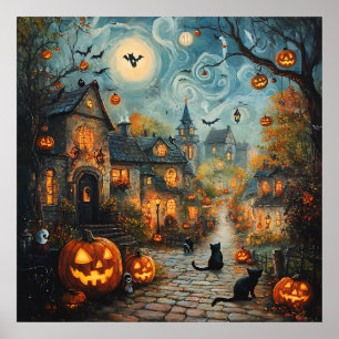 Ghost Village Art Poster