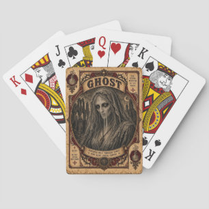 Ghost, Vintage Circus Monsters Playing Cards