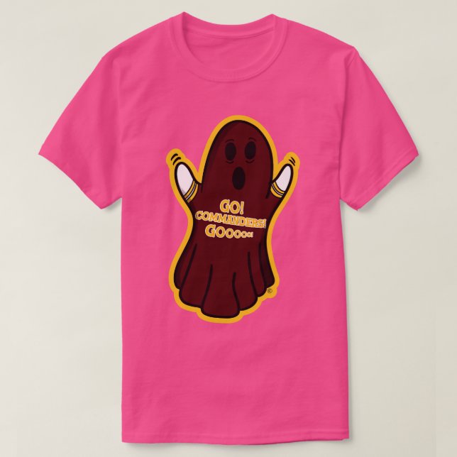 Ghost Washington Commanders T-Shirt (Design Front)