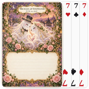 Ghost Wedding Guest Book Signing Deck Playing Cards