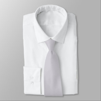 Ghost White Grey Modern Solid Colour     Tie