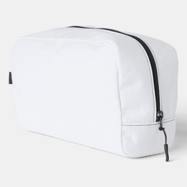 Ghost White Solid Colour Dopp Kit (Right Corner)