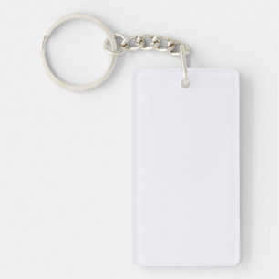 Ghost White Solid Colour Key Ring