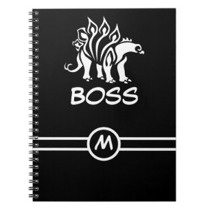 Ghost White Stegosaurus Spiked  Dinosaur  Notebook