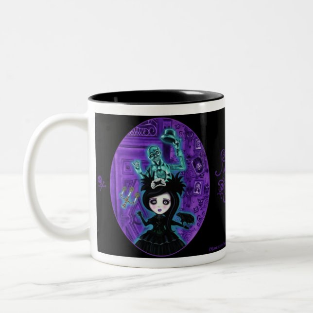 Ghost Will Follow You Home Two-Tone Coffee Mug (Left)