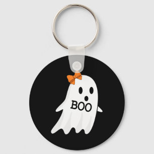 Ghost With Bow Boo Halloween Costume For Girls Kid Key Ring